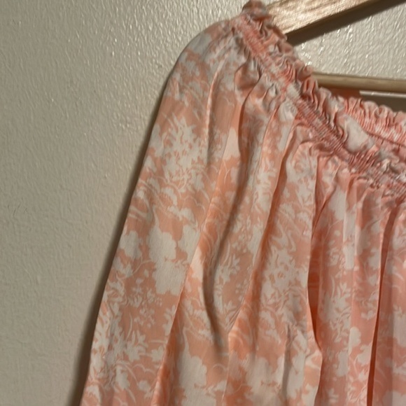 Laurie Felt‎ Tencel Lace Printed Blouse Women’s Size Medium Floral Pink - Picture 7 of 10